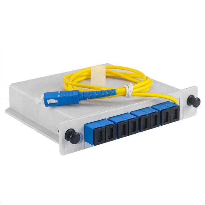 Каква е опаковката на 1x8 SC UPC PLC щепселен сплитер?